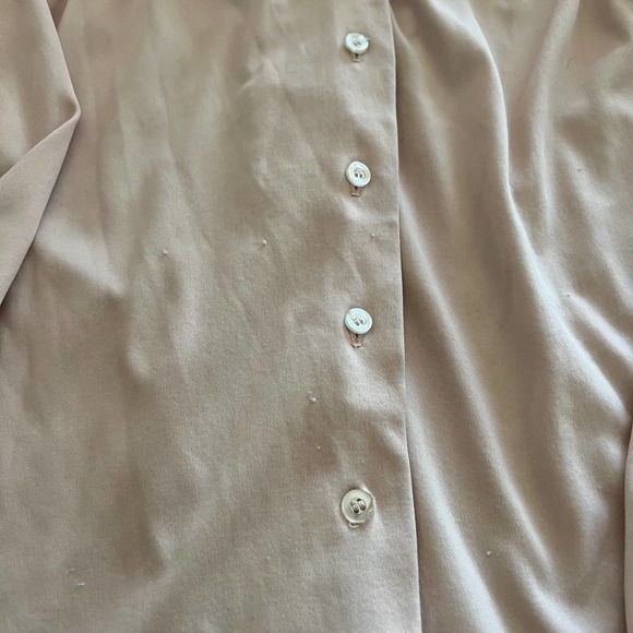 Vintage queen casuals light pink button down L - Picture 6 of 8